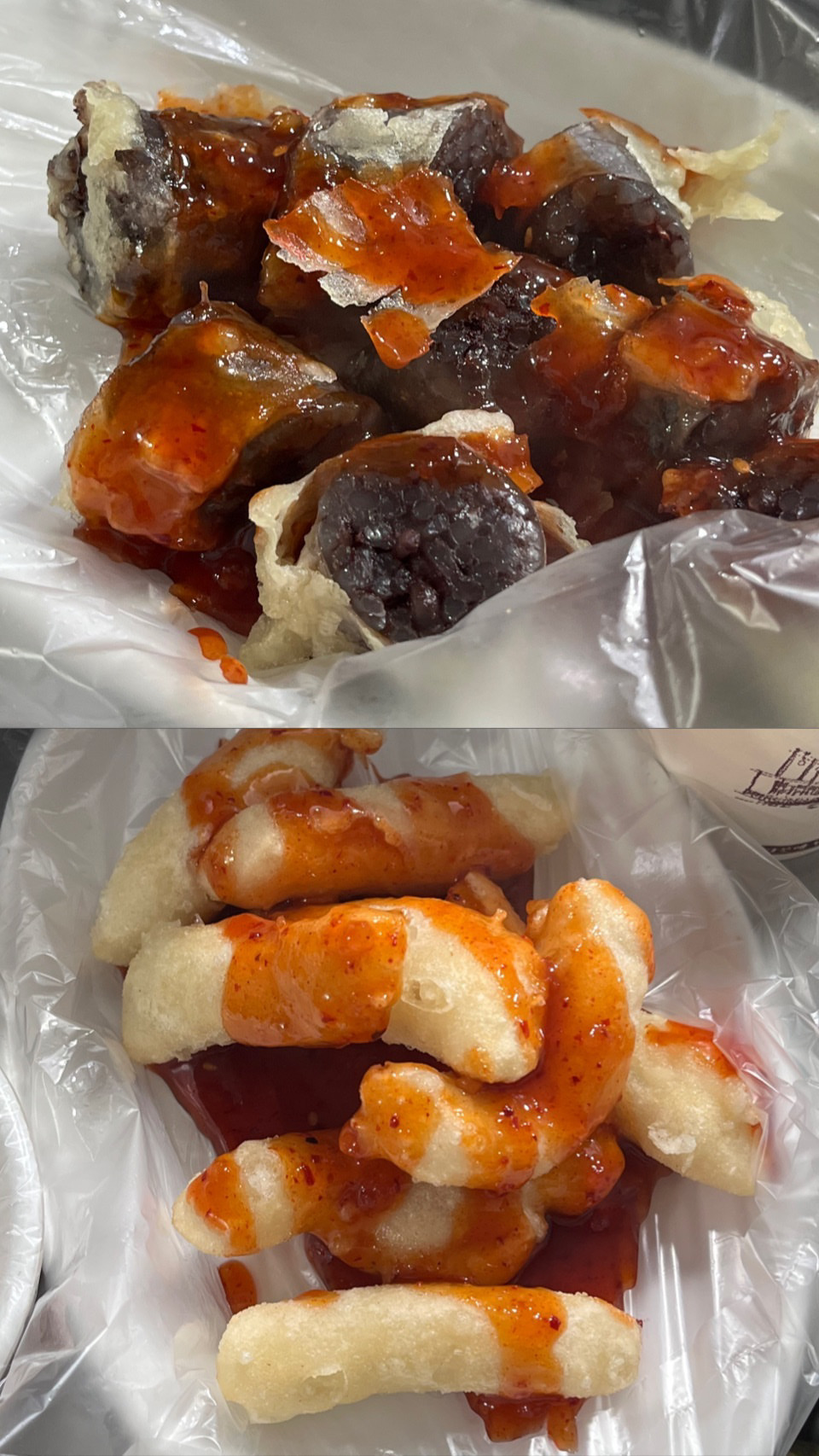 퇴근길에 추억의 순대꼬치, 떡꼬치 먹기!
