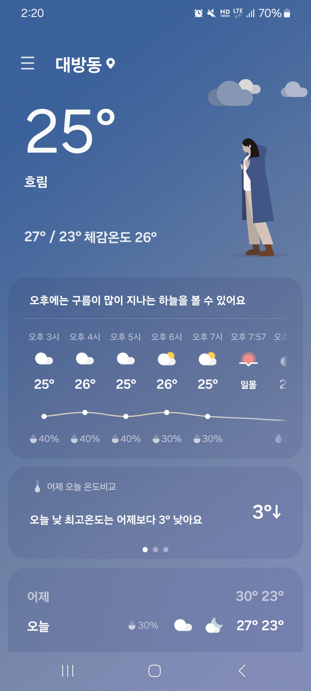 선선한 오늘